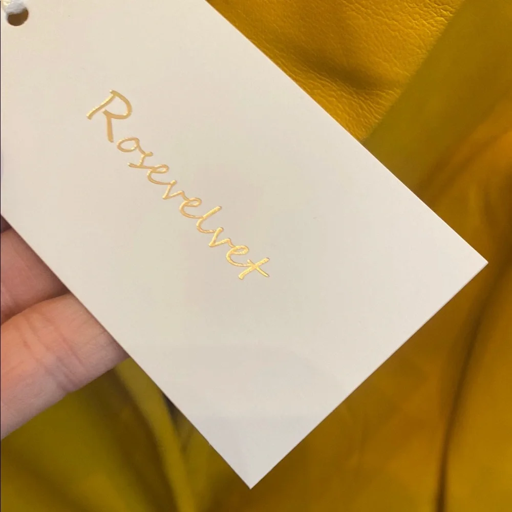 NWT Yellow Structured Blazer with Tailored Fit - Picture 3 of 10